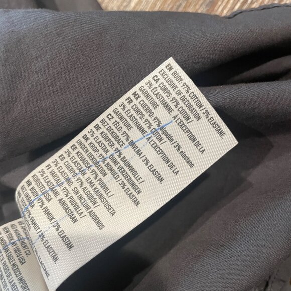 American Eagle Men's Sz S/M Charcoal Gray Relaxed Fit Shirt Lightweight - Picture 9 of 9